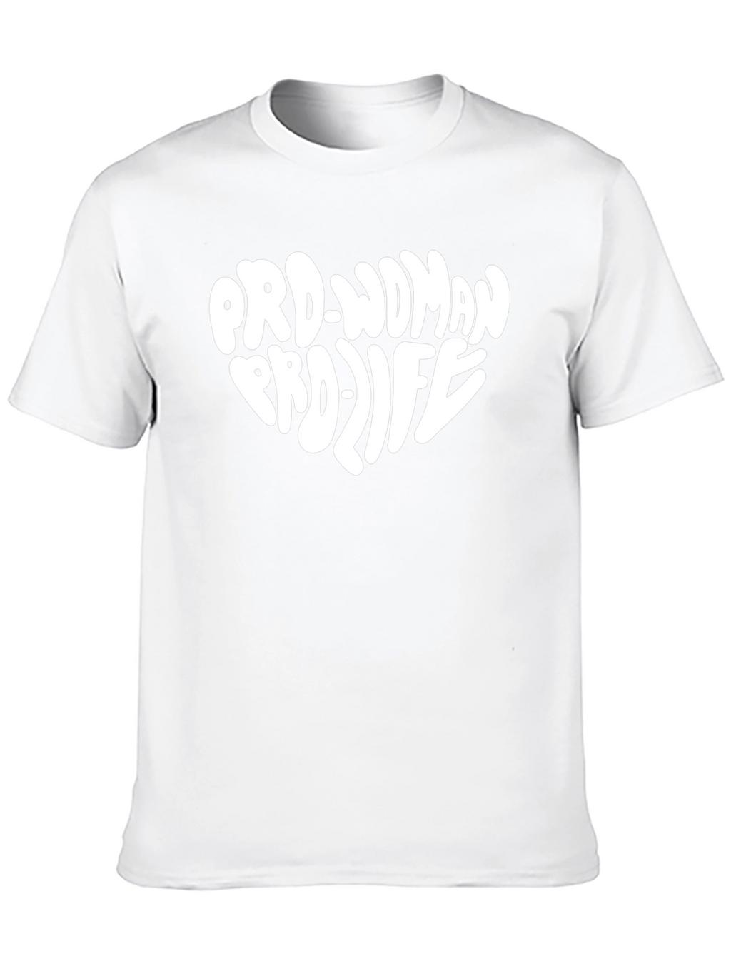 Pro-Woman Pro-Life Heart Graphic T-Shirt