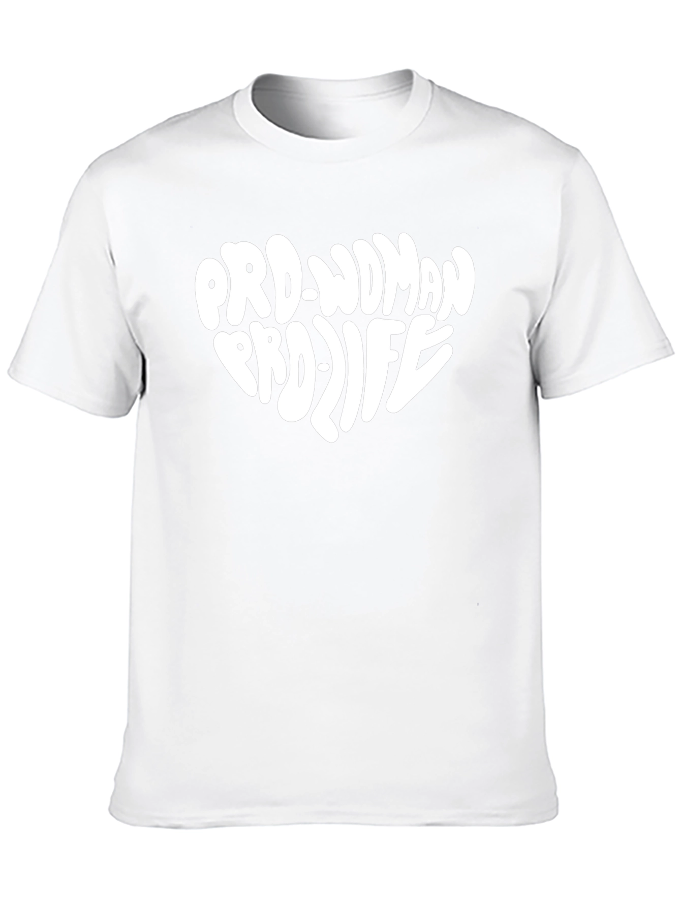 Pro-Woman Pro-Life Heart Graphic T-Shirt