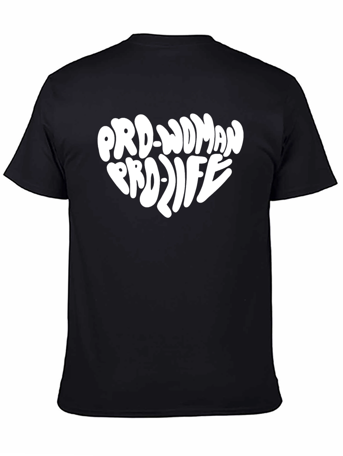 Pro-Woman Pro-Life Heart Graphic T-Shirt