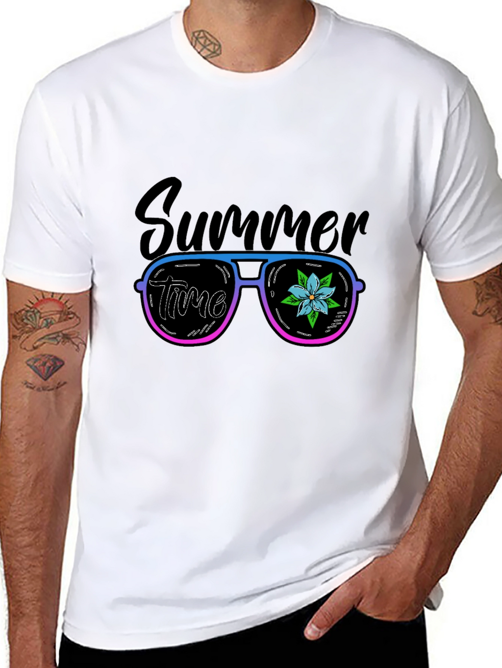 Summer Time Sunglasses Graphic T-Shirt