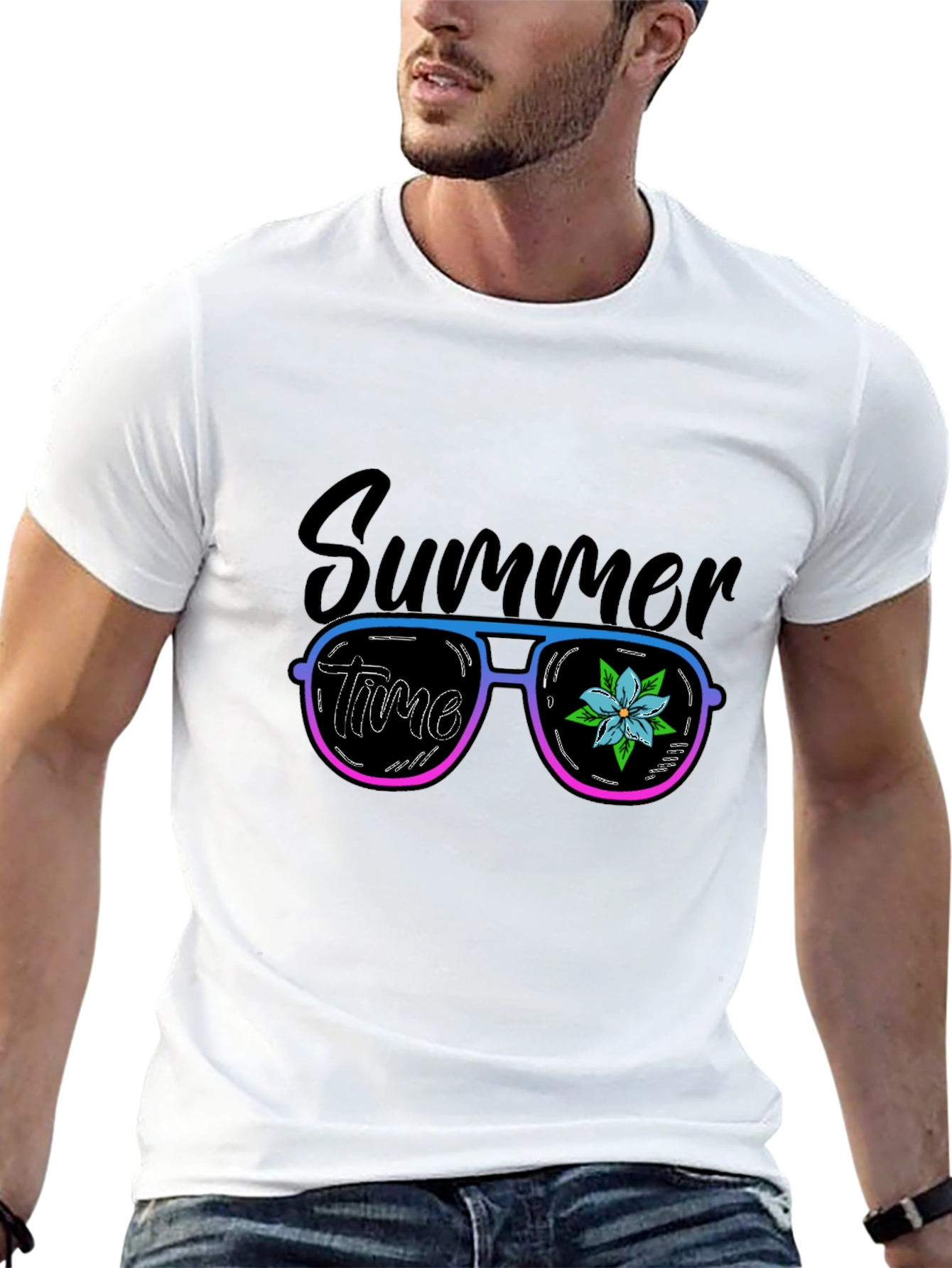 Summer Time Sunglasses Graphic T-Shirt