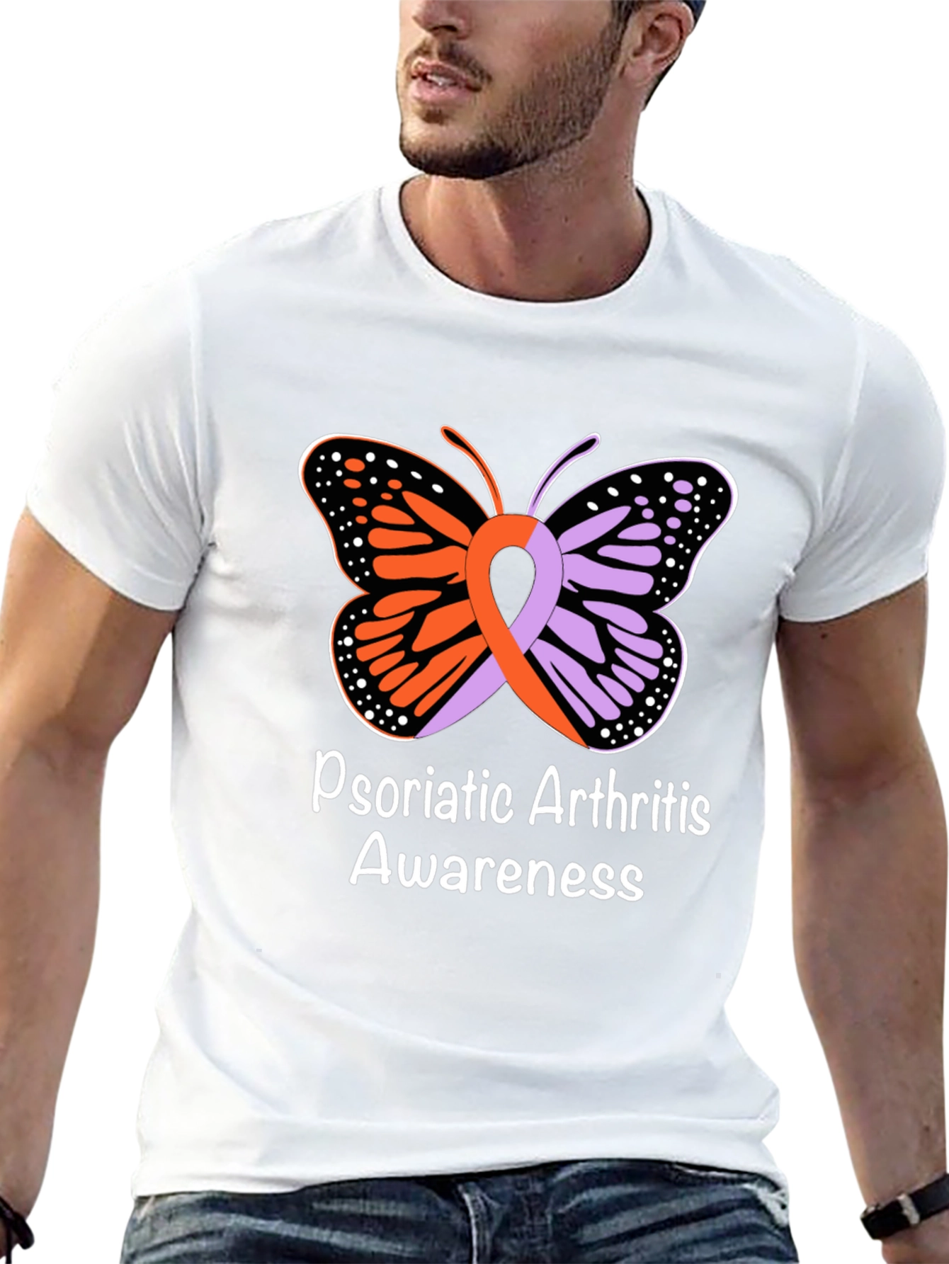 Psoriatic Arthritis Awareness Butterfly T-Shirt