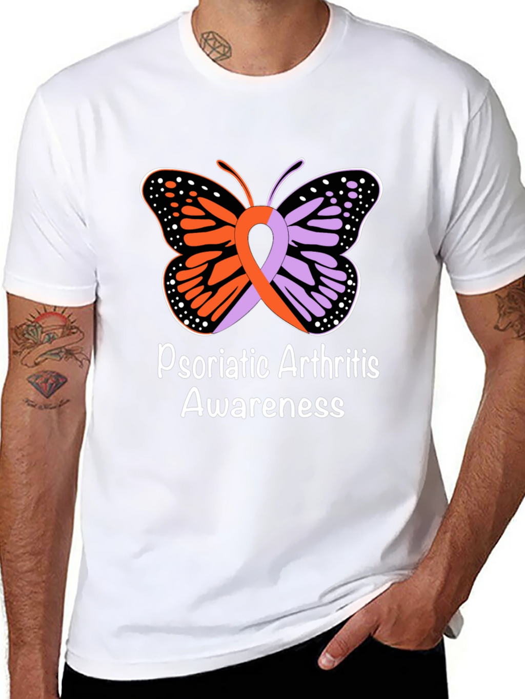 Psoriatic Arthritis Awareness Butterfly T-Shirt