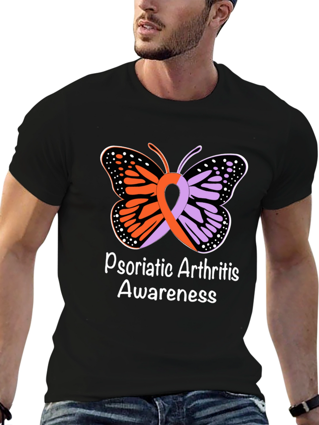 Psoriatic Arthritis Awareness Butterfly T-Shirt