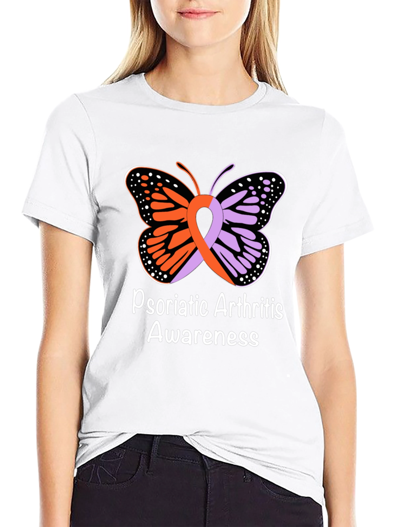 Psoriatic Arthritis Awareness Butterfly T-Shirt
