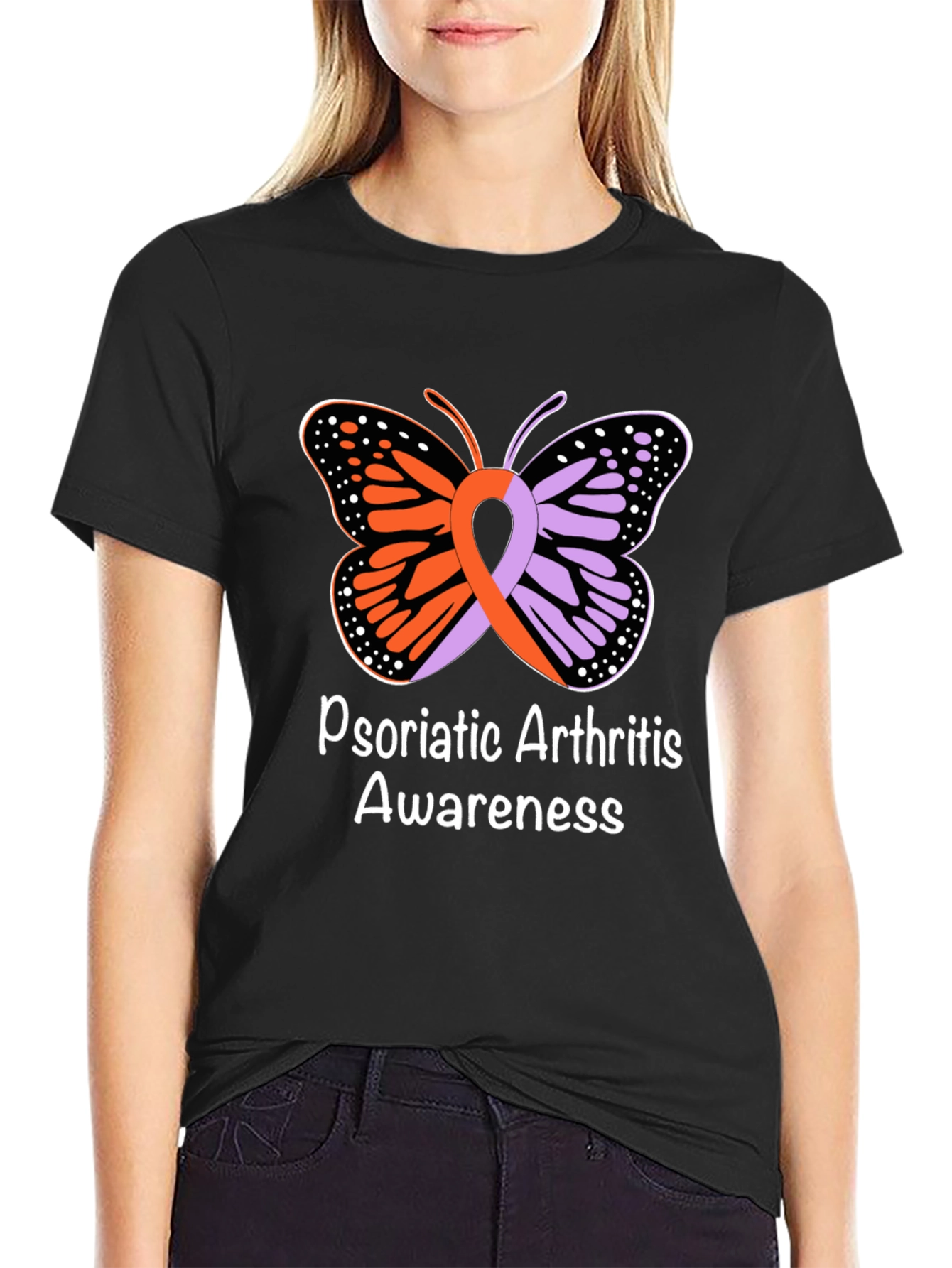 Psoriatic Arthritis Awareness Butterfly T-Shirt