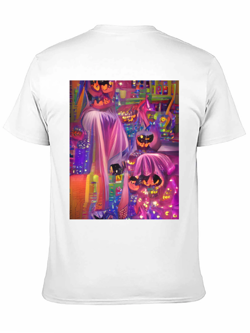 Halloween Pumpkin Graphic Tee - Spooky Season Style