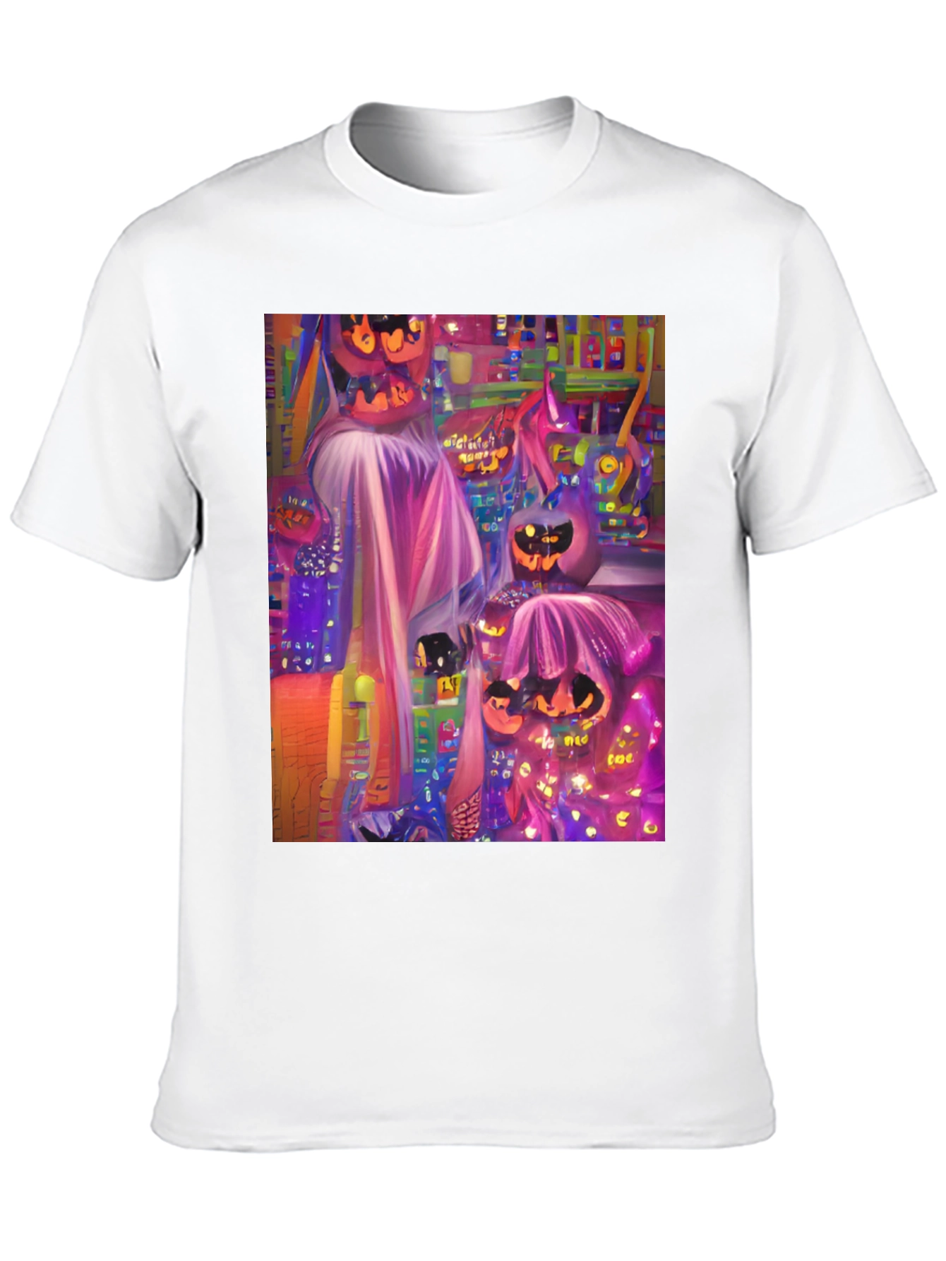 Halloween Pumpkin Graphic Tee - Spooky Season Style