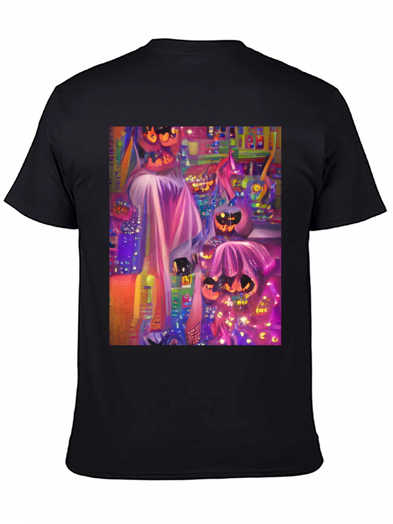Halloween Pumpkin Graphic Tee - Spooky Season Style