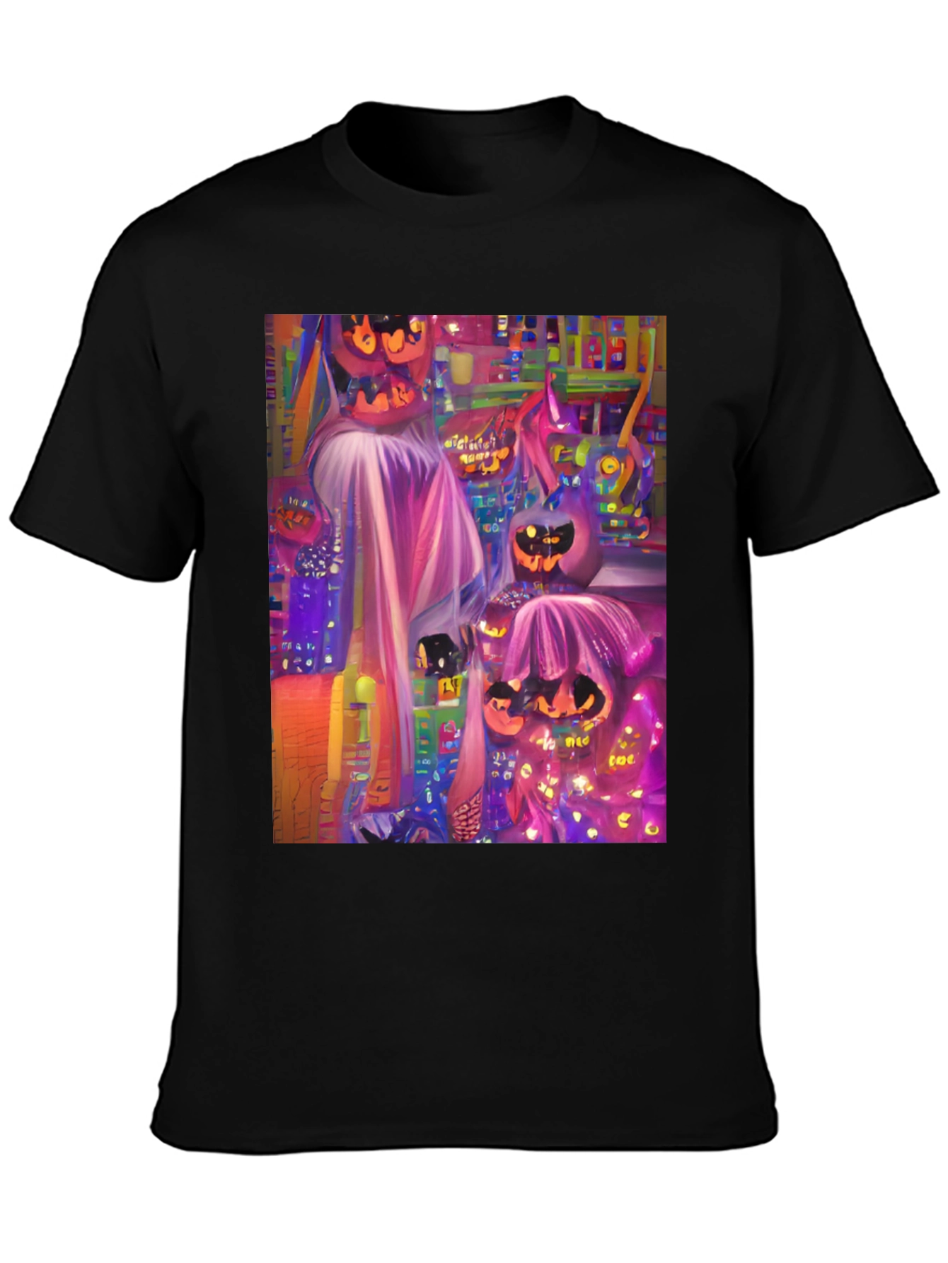 Halloween Pumpkin Graphic Tee - Spooky Season Style