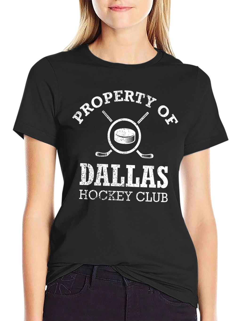 Dallas Hockey Club Black Graphic Tee
