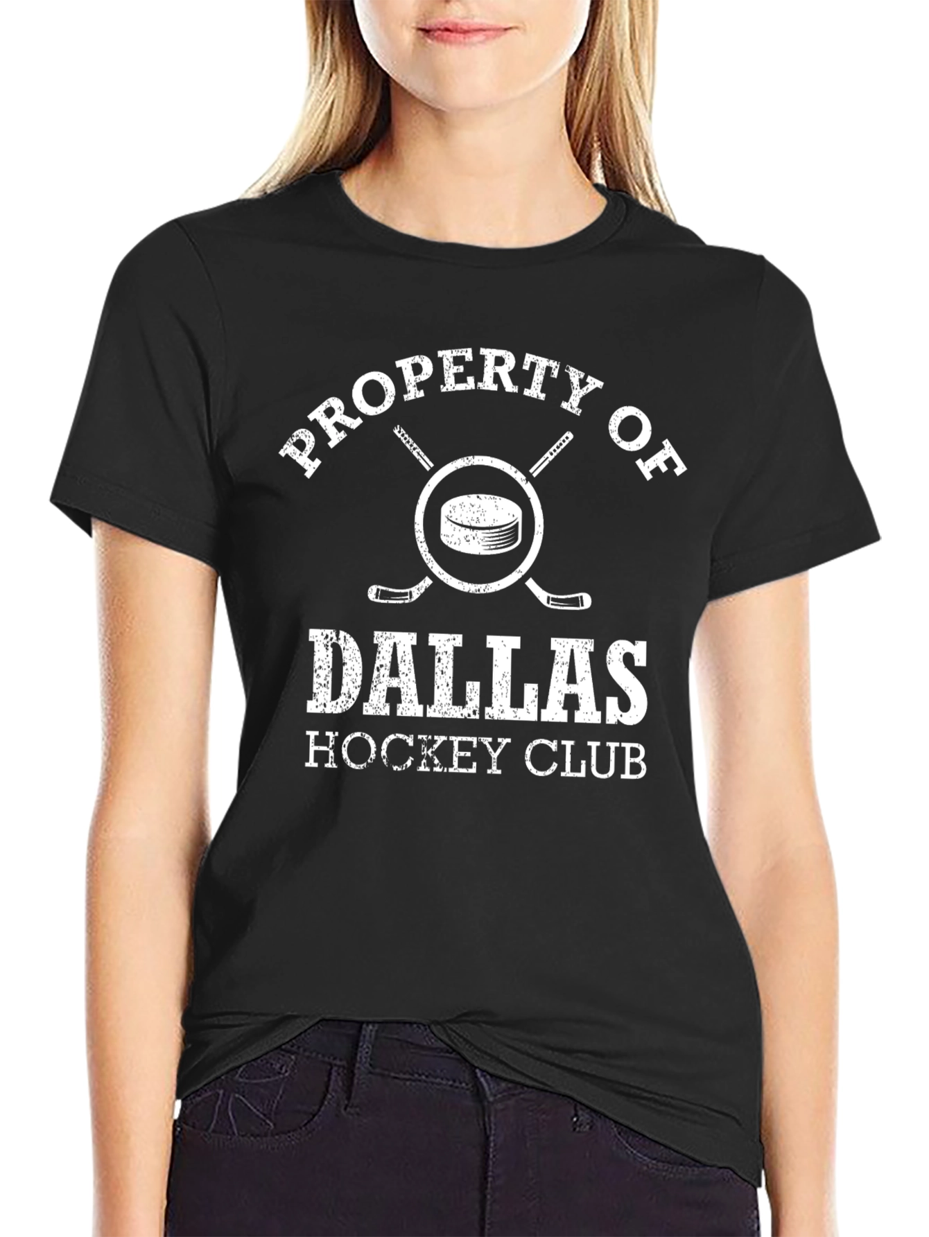 Dallas Hockey Club Black Graphic Tee