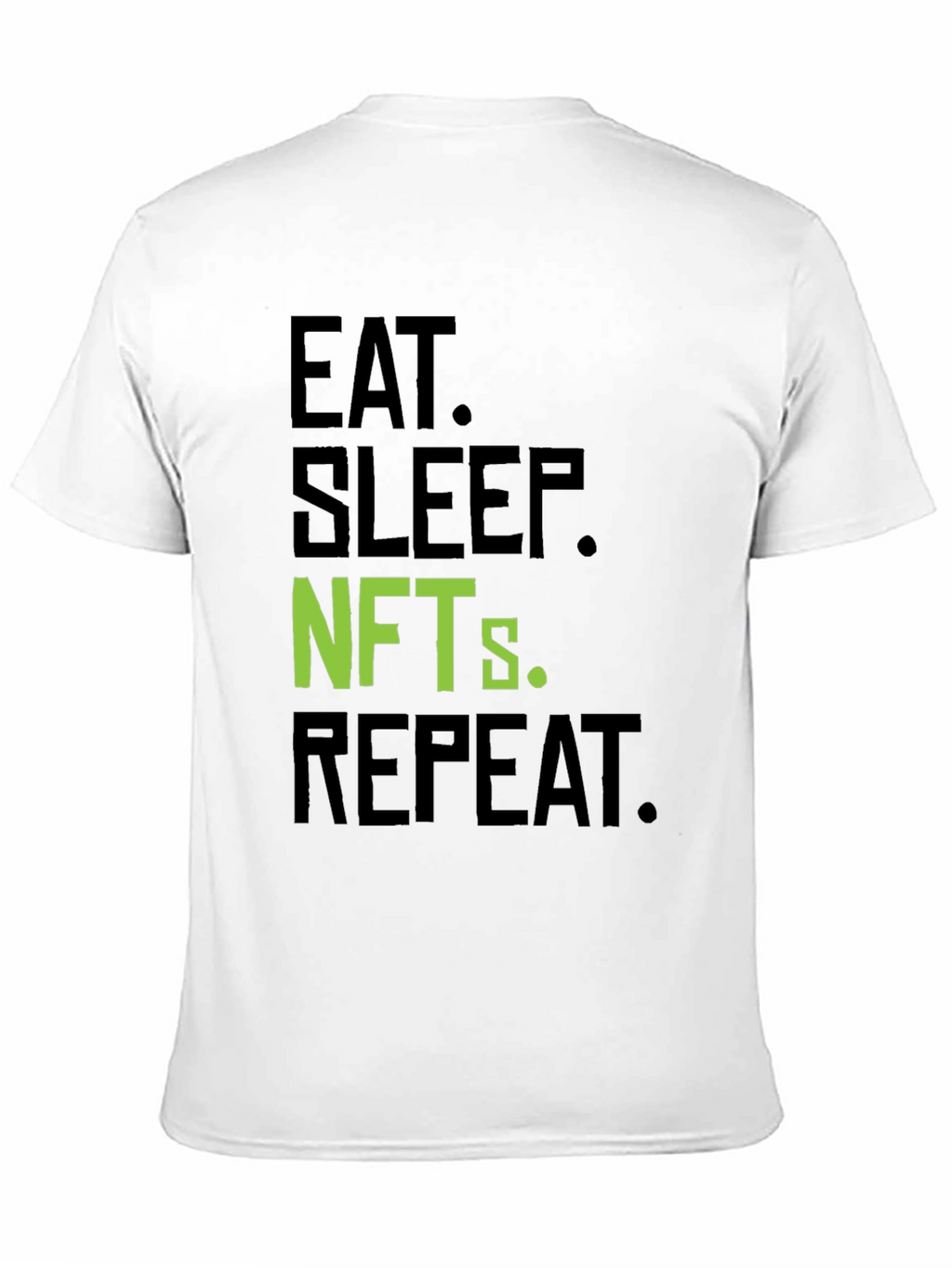 Eat Sleep NFTs Repeat Black T-Shirt