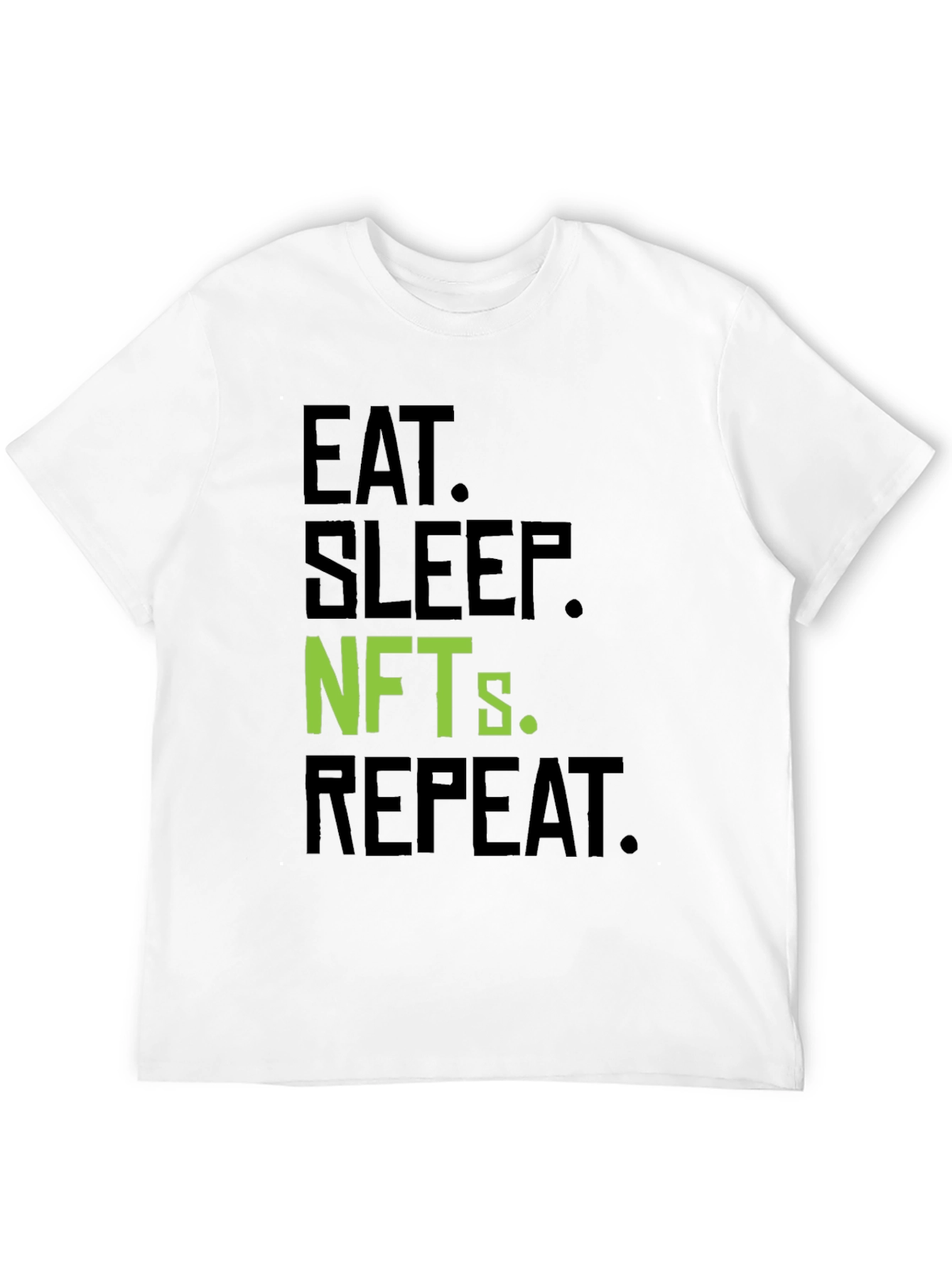 Eat Sleep NFTs Repeat Black T-Shirt