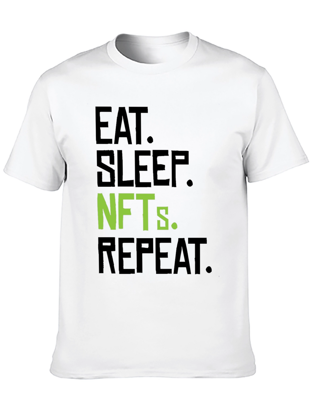 Eat Sleep NFTs Repeat Black T-Shirt