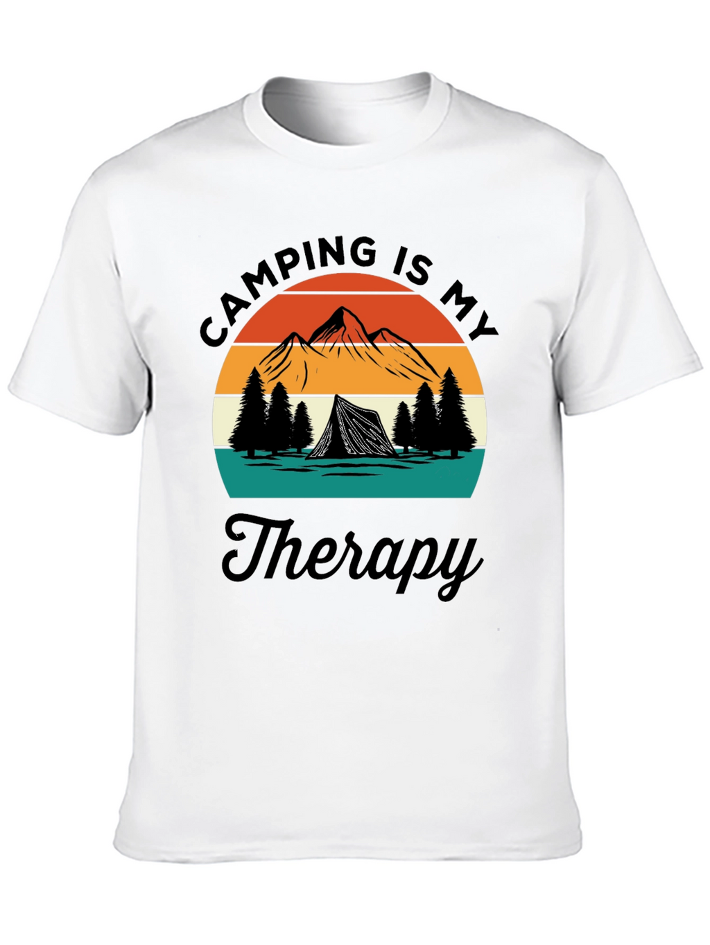 Camping Is My Therapy Graphic T-Shirt