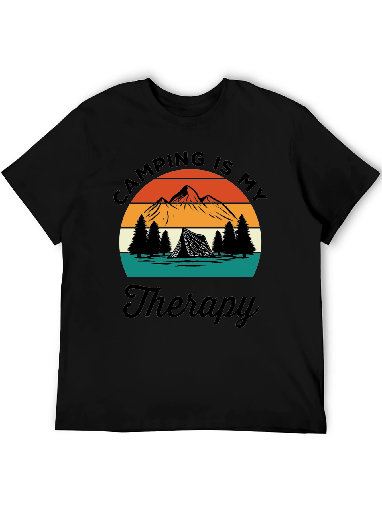 Camping Is My Therapy Graphic T-Shirt