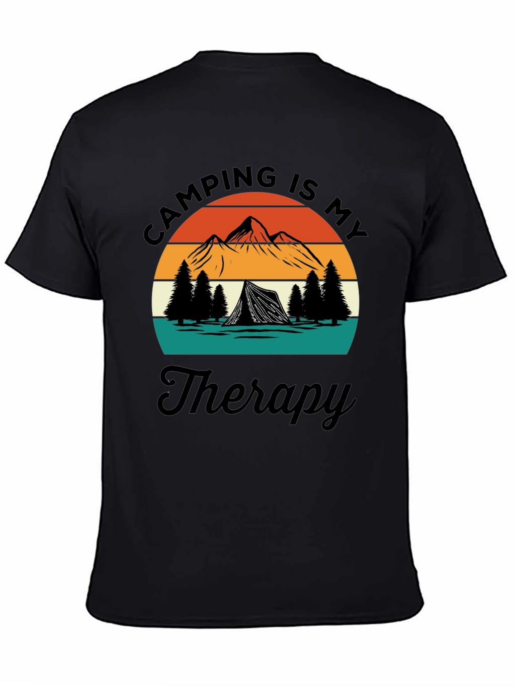 Camping Is My Therapy Graphic T-Shirt