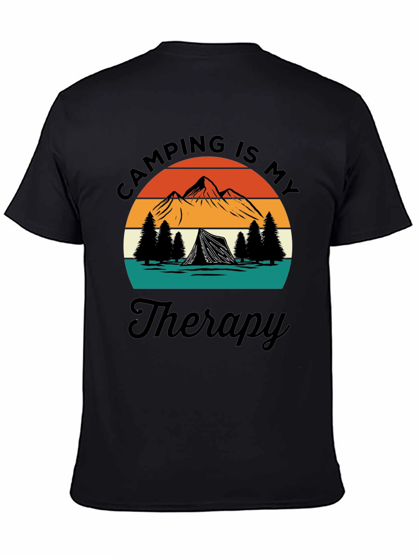 Camping Is My Therapy Graphic T-Shirt