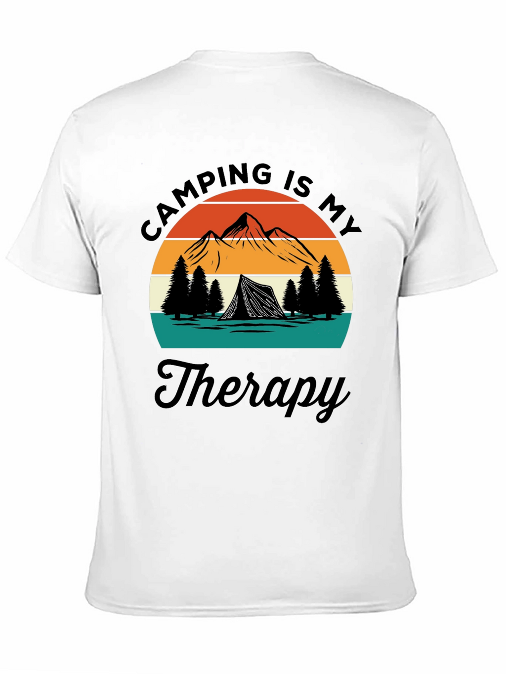 Camping Is My Therapy Graphic T-Shirt
