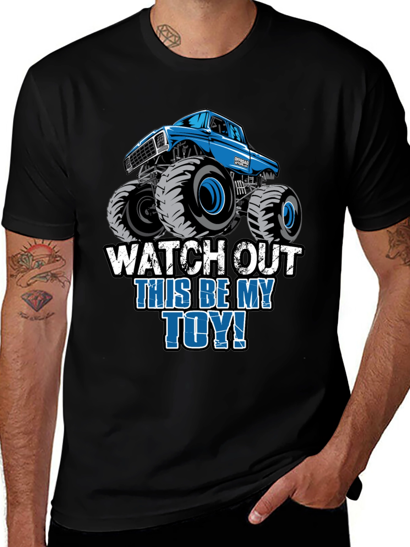 Monster Truck Graphic Tee - Watch Out This Be My Toy!