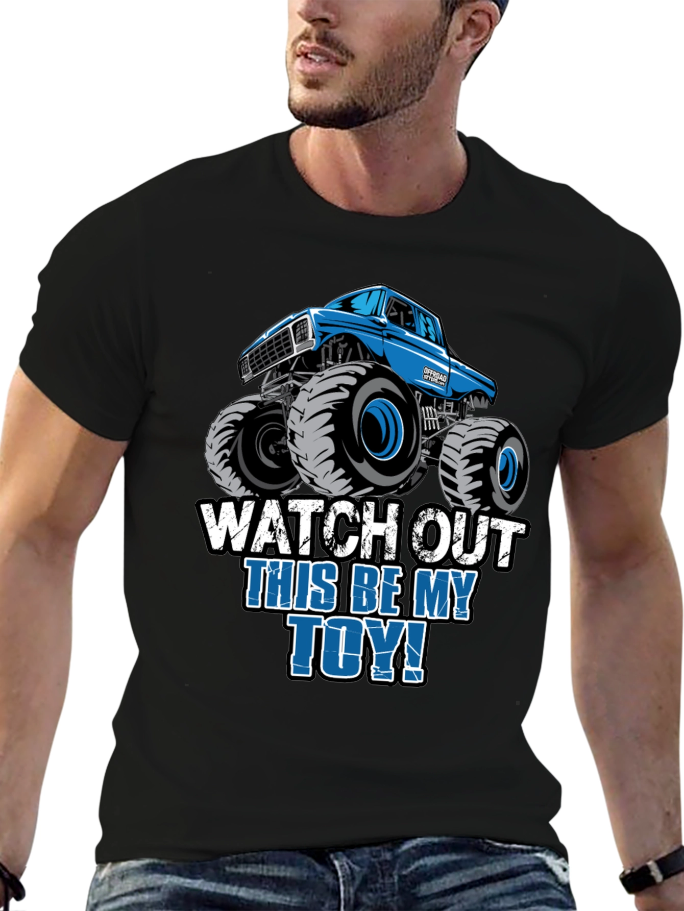 Monster Truck Graphic Tee - Watch Out This Be My Toy!