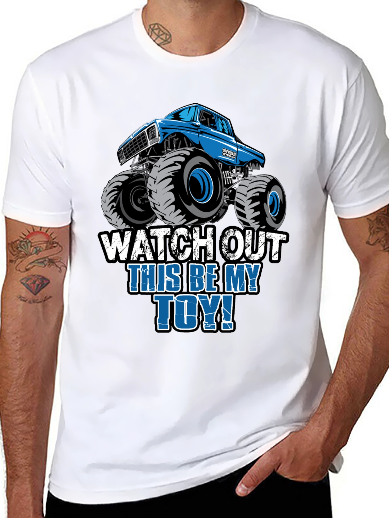 Monster Truck Graphic Tee - Watch Out This Be My Toy!