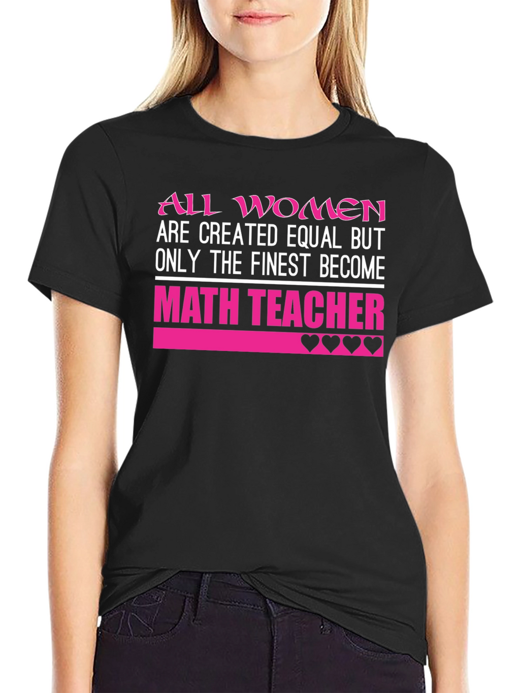 Finest Math Teacher Womens T-Shirt