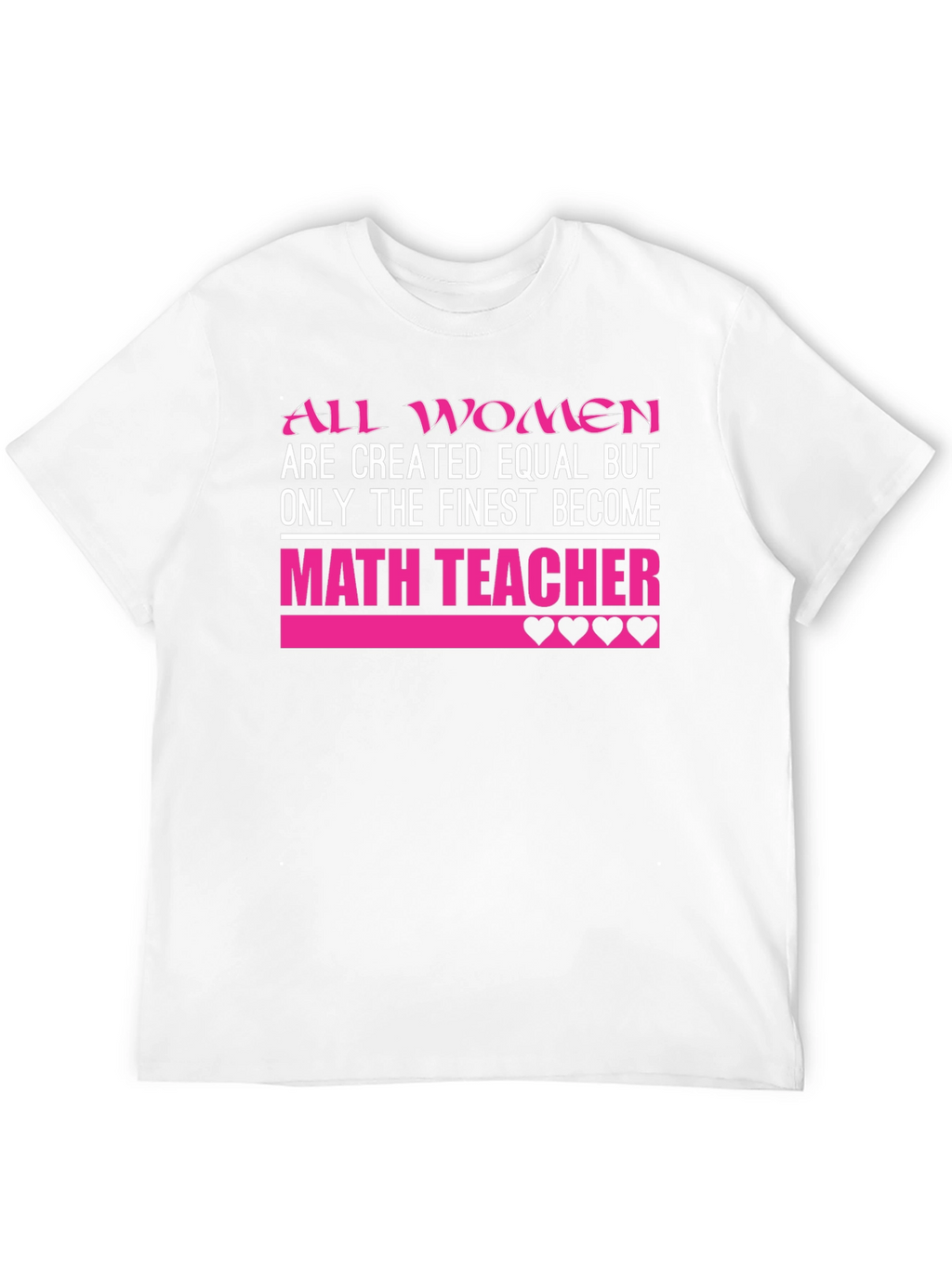 Finest Math Teacher Womens T-Shirt