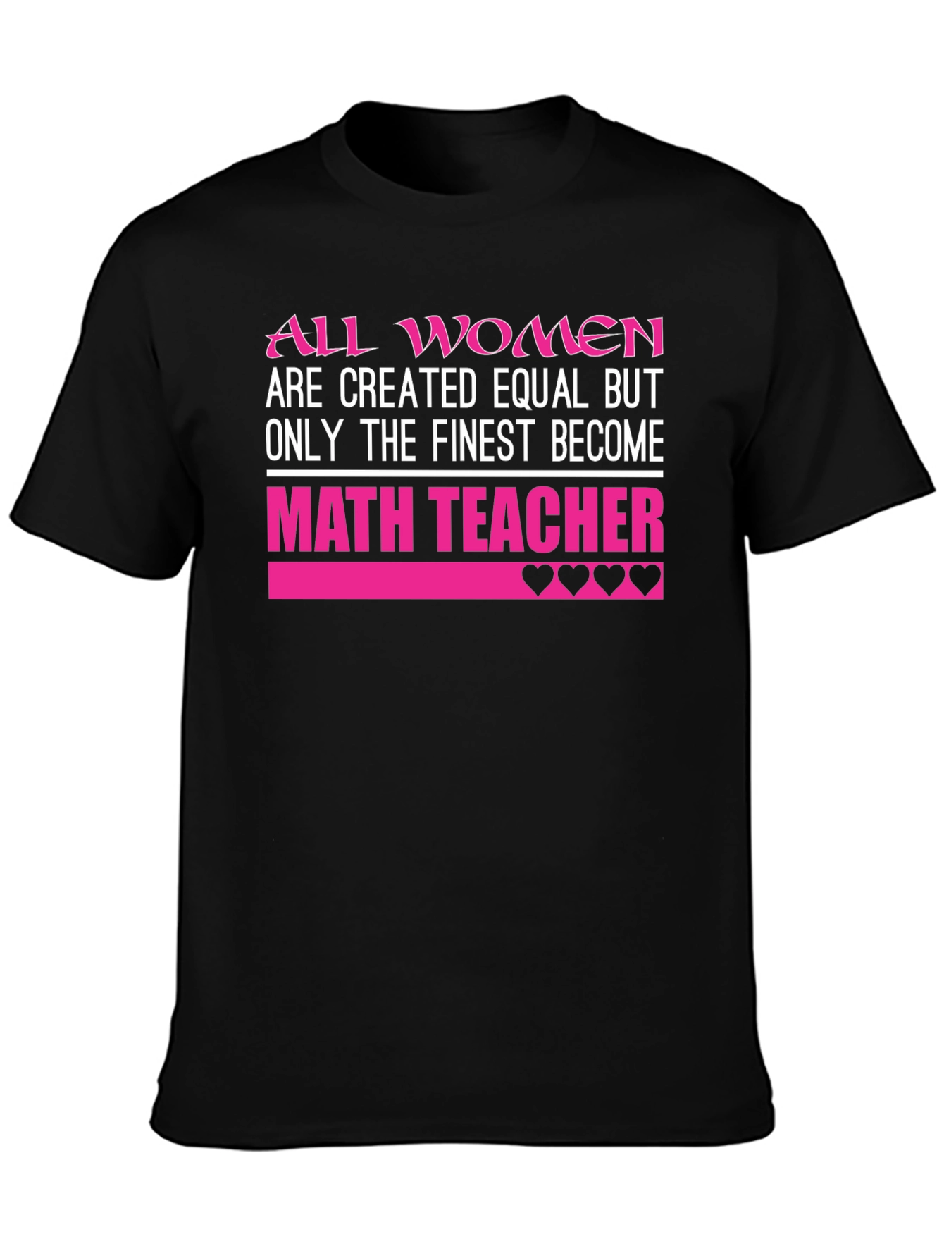 Finest Math Teacher Womens T-Shirt