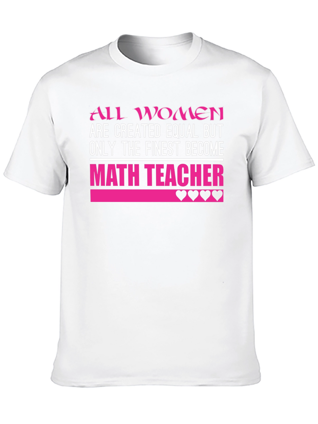 Finest Math Teacher Womens T-Shirt