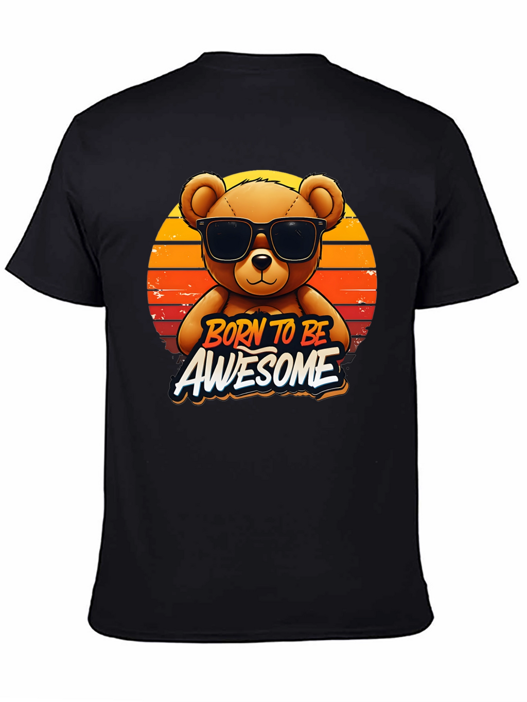 Born To Be Awesome Bear Graphic Tee