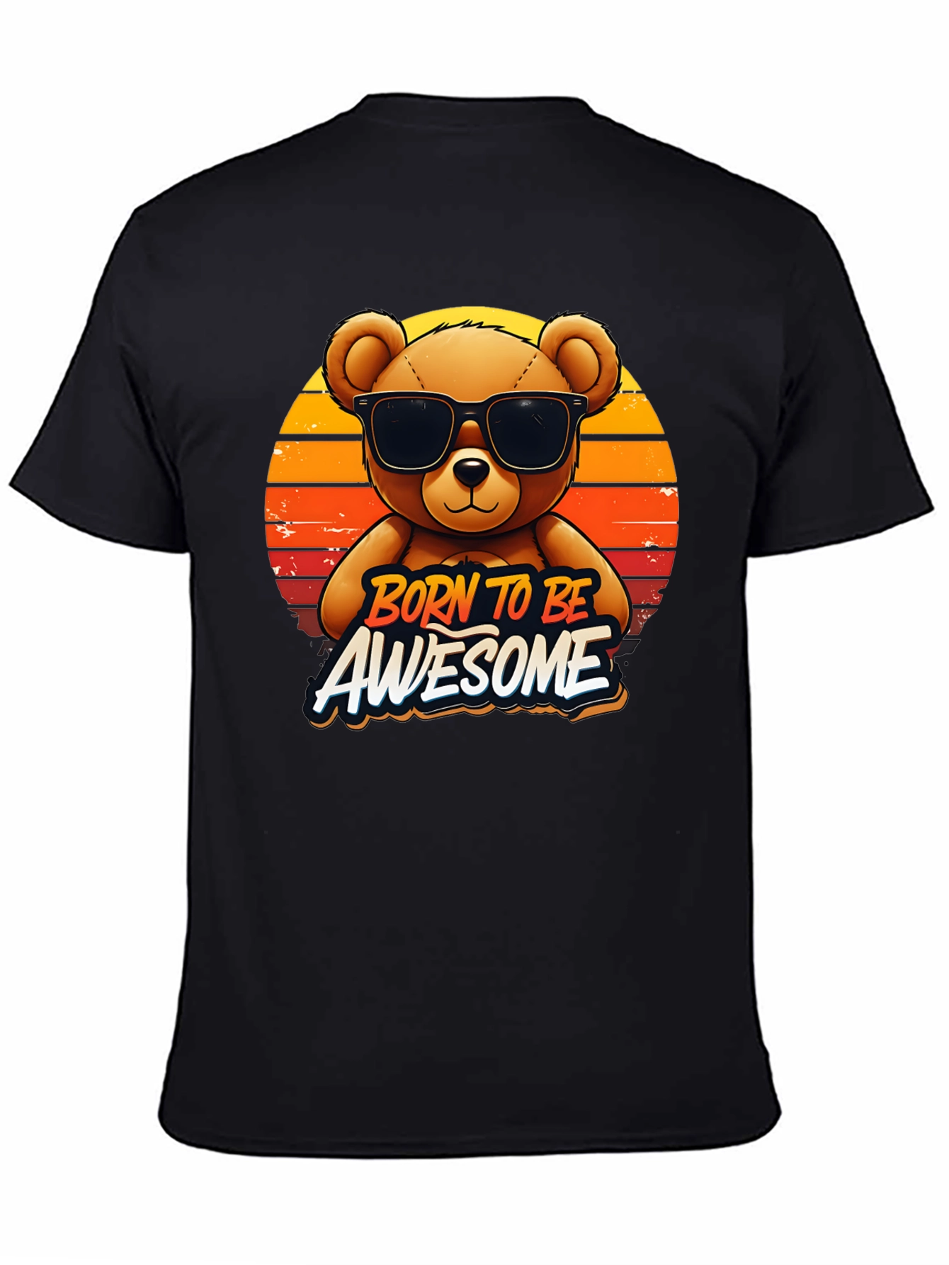 Born To Be Awesome Bear Graphic Tee