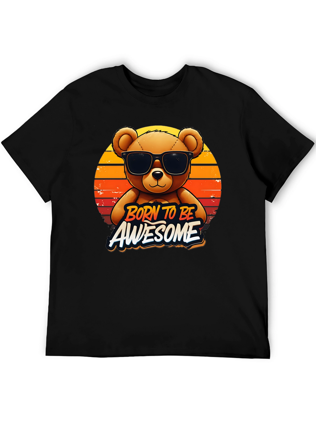 Born To Be Awesome Bear Graphic Tee