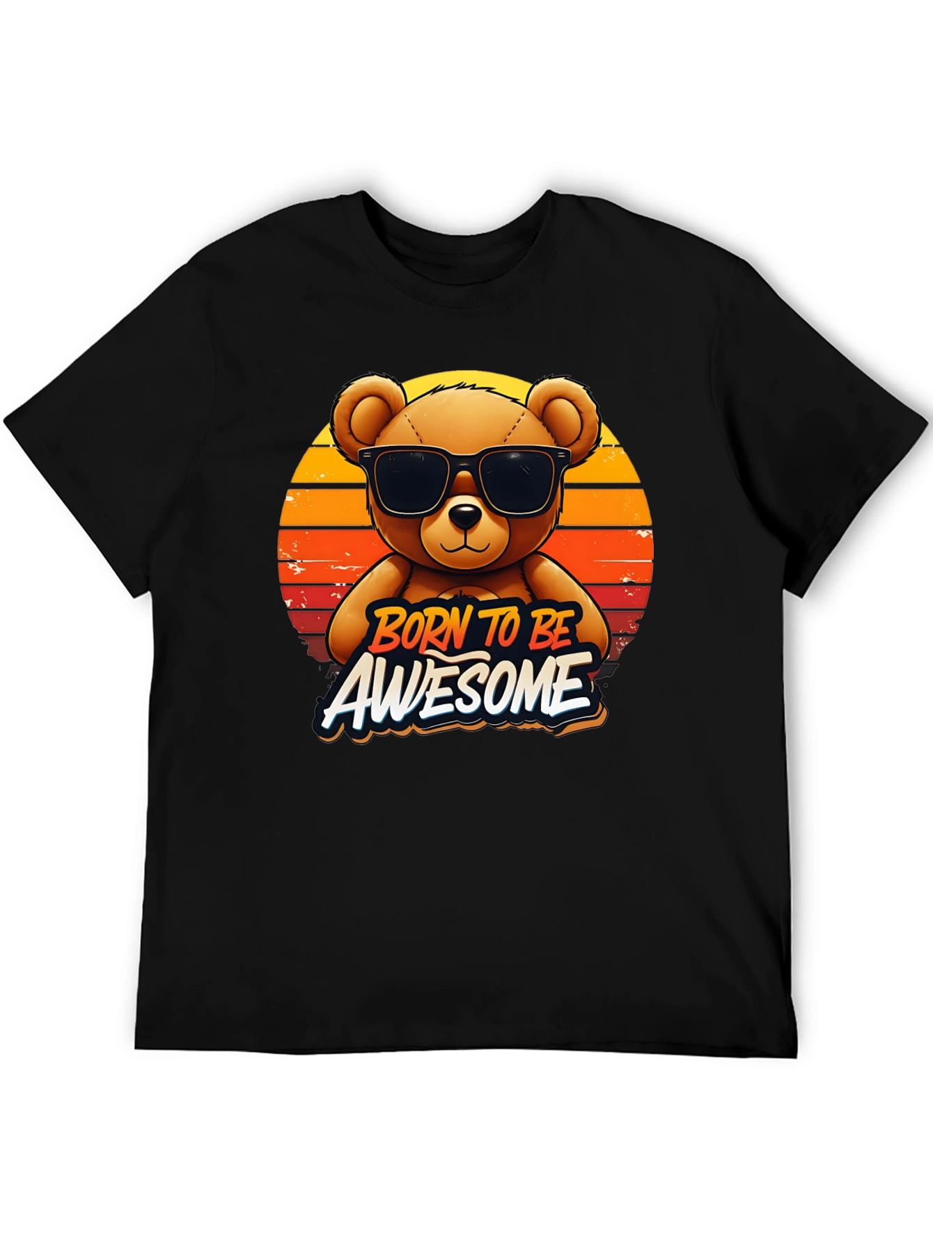 Born To Be Awesome Bear Graphic Tee