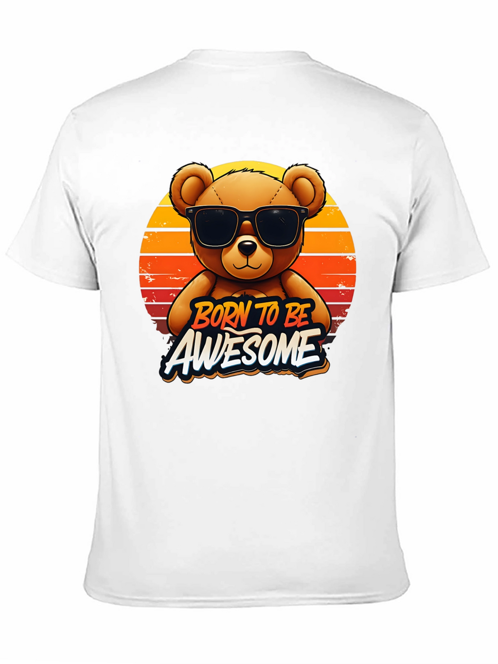 Born To Be Awesome Bear Graphic Tee