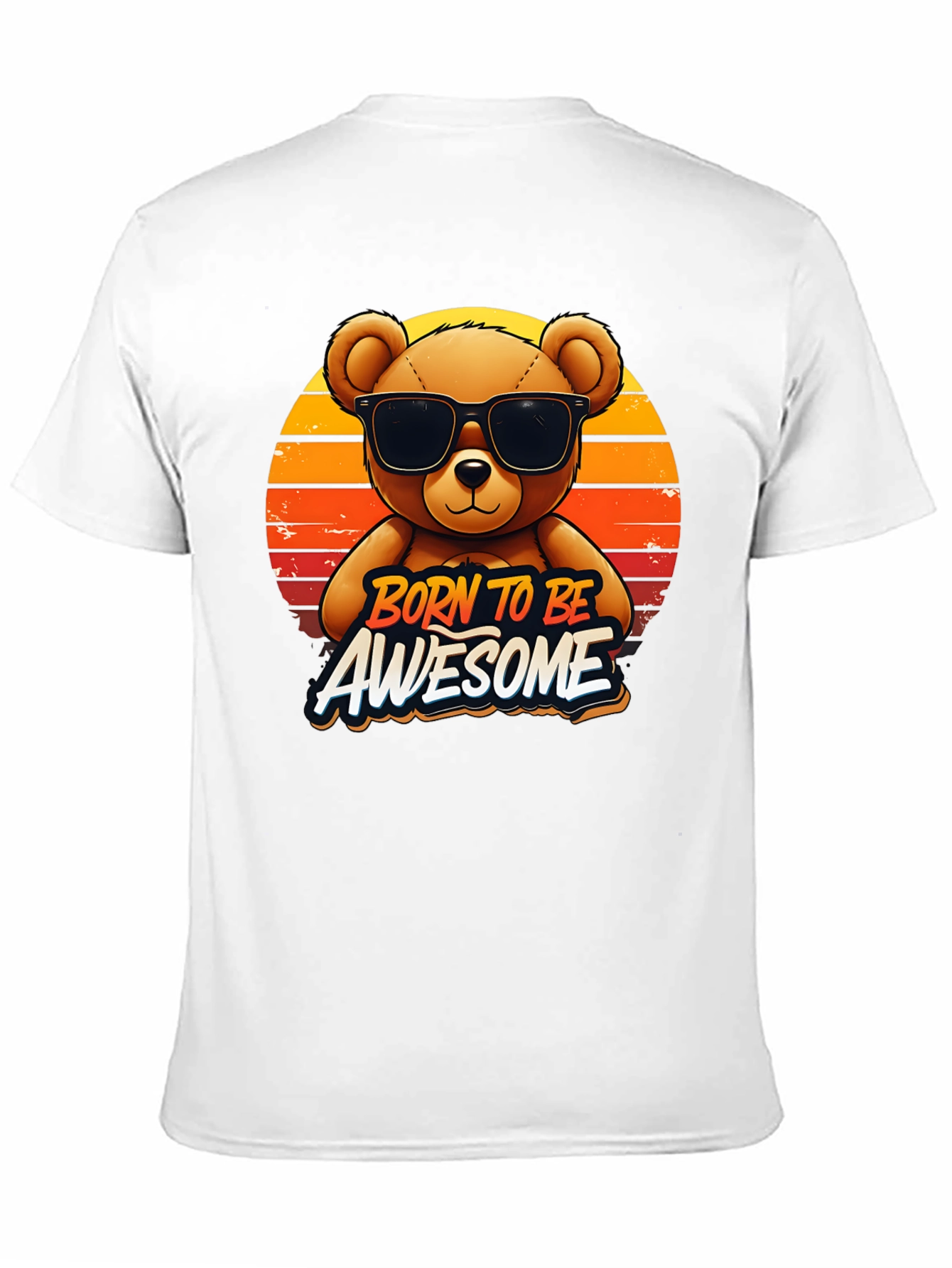 Born To Be Awesome Bear Graphic Tee