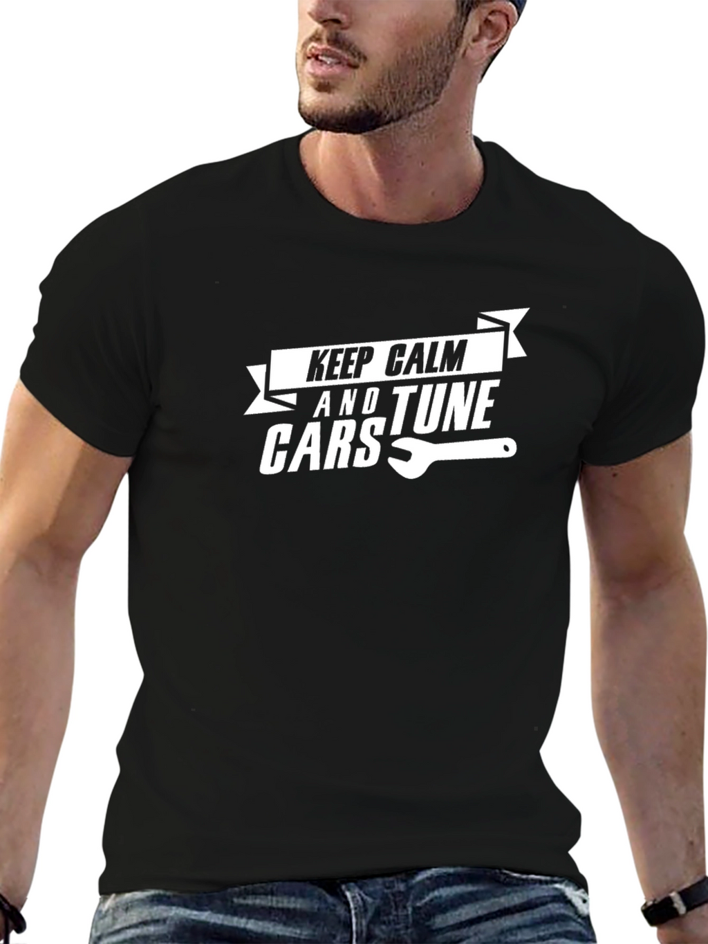 Keep Calm & Tune Cars Graphic T-Shirt