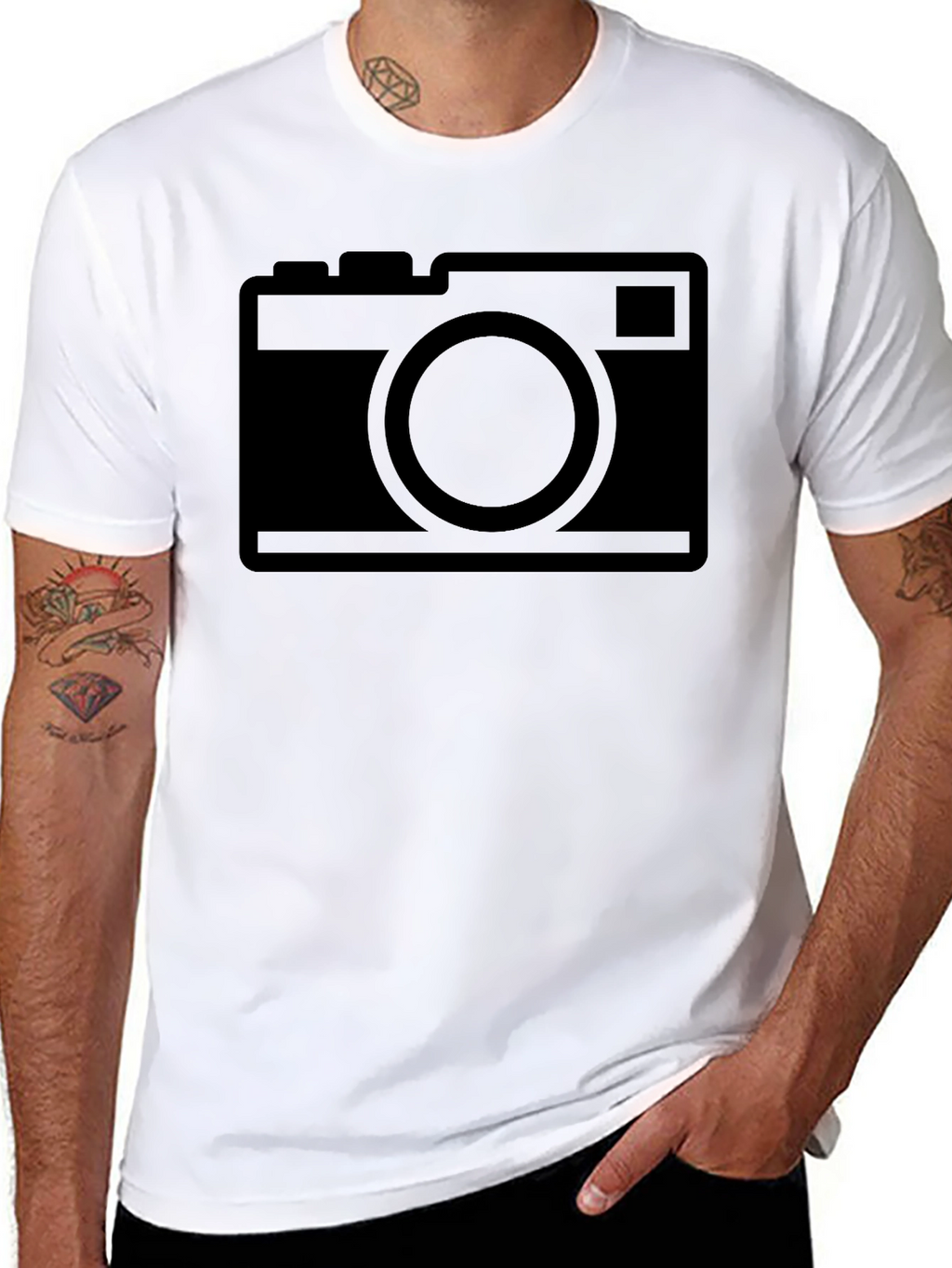Camera Graphic Black T-Shirt