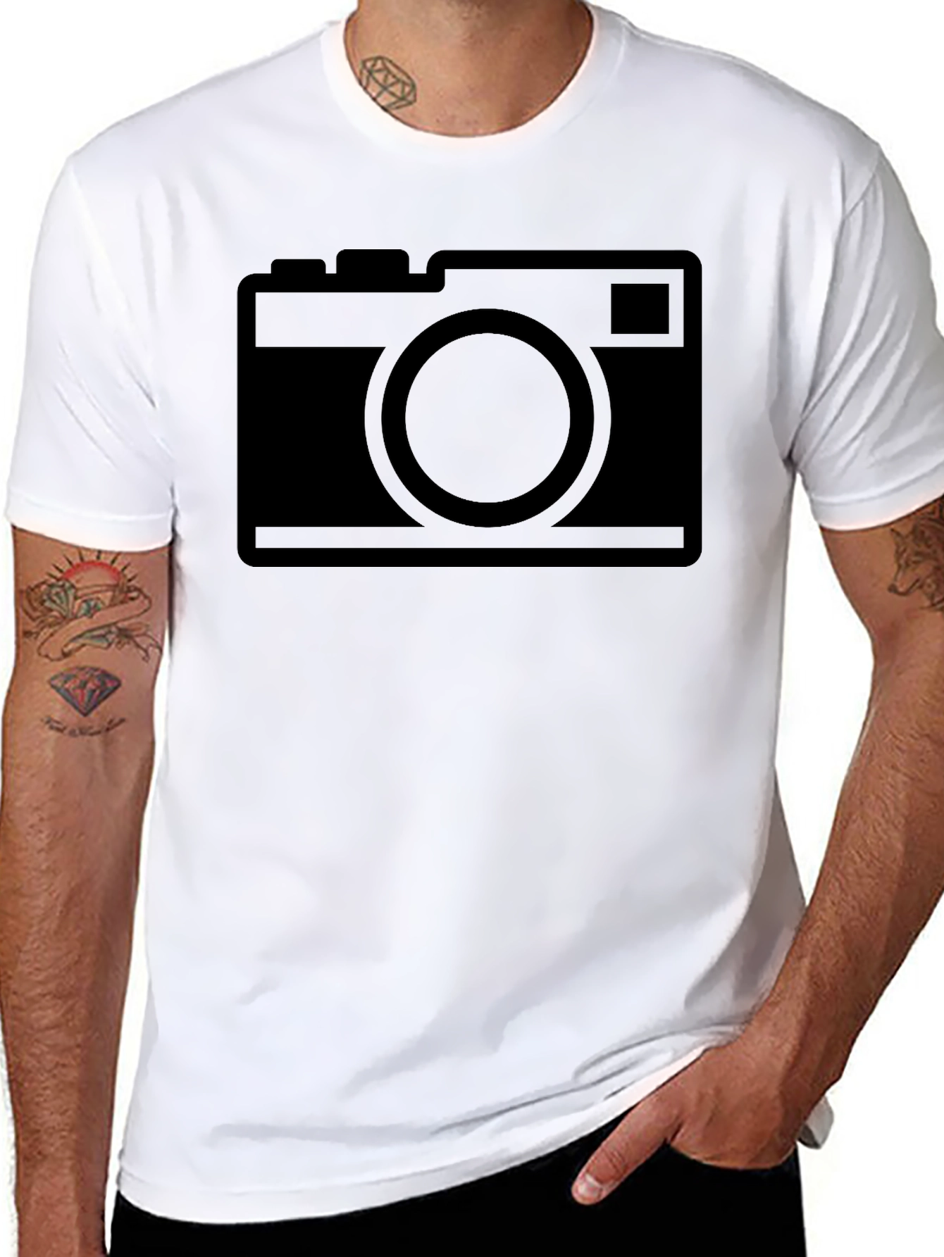Camera Graphic Black T-Shirt