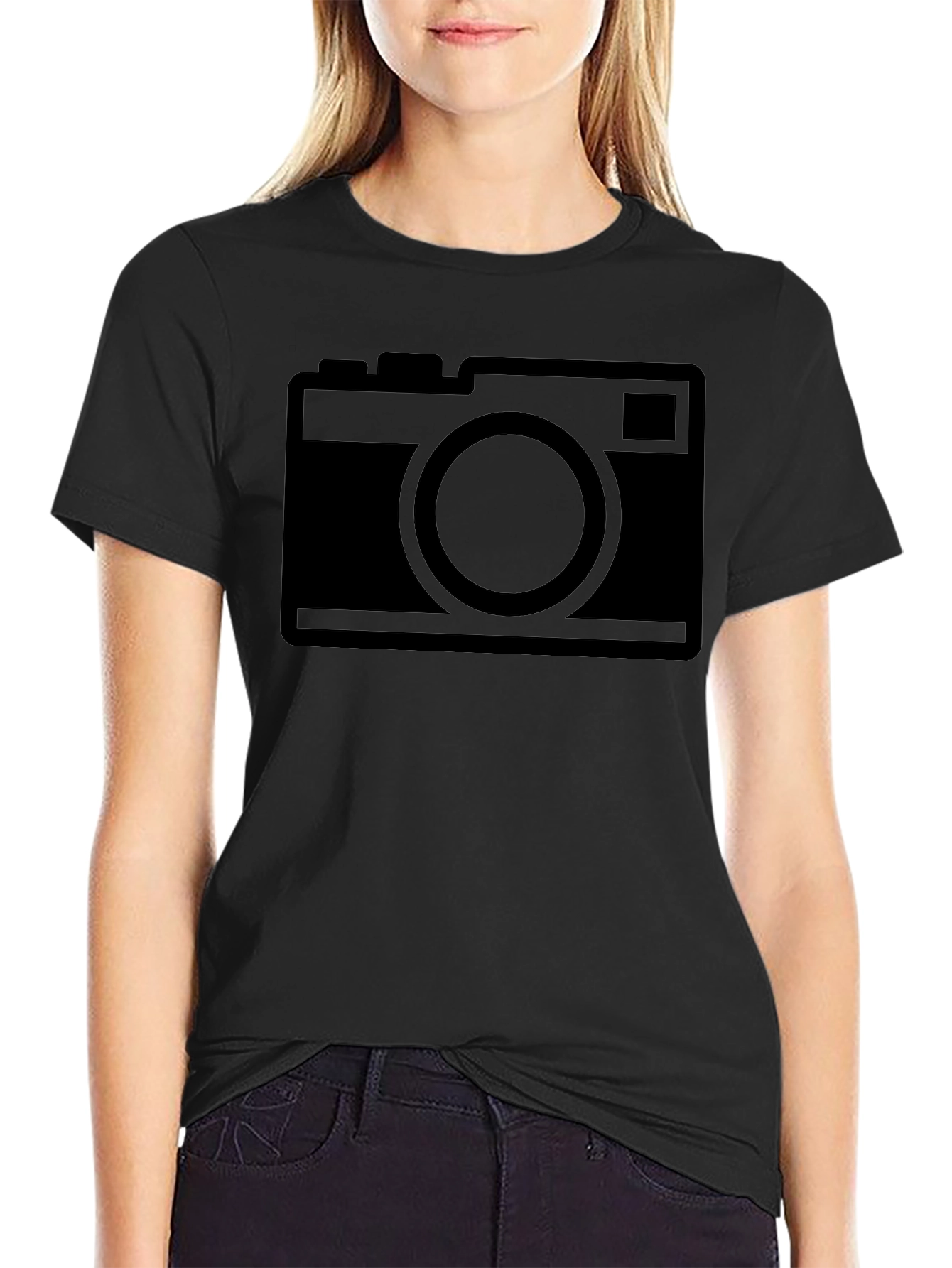 Camera Graphic Black T-Shirt