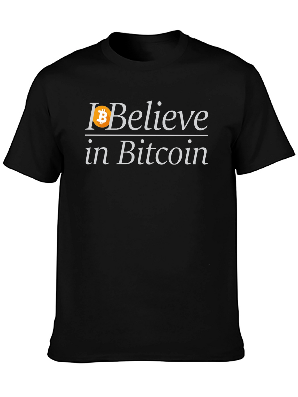Bitcoin Believer Black T-Shirt - Crypto Enthusiast Fashion