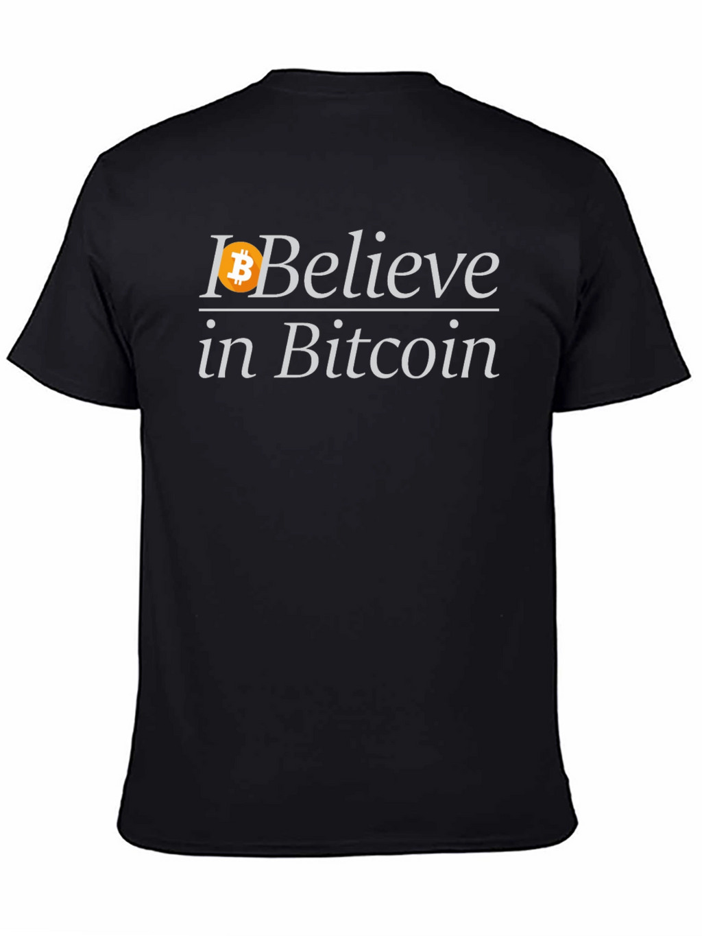 Bitcoin Believer Black T-Shirt - Crypto Enthusiast Fashion