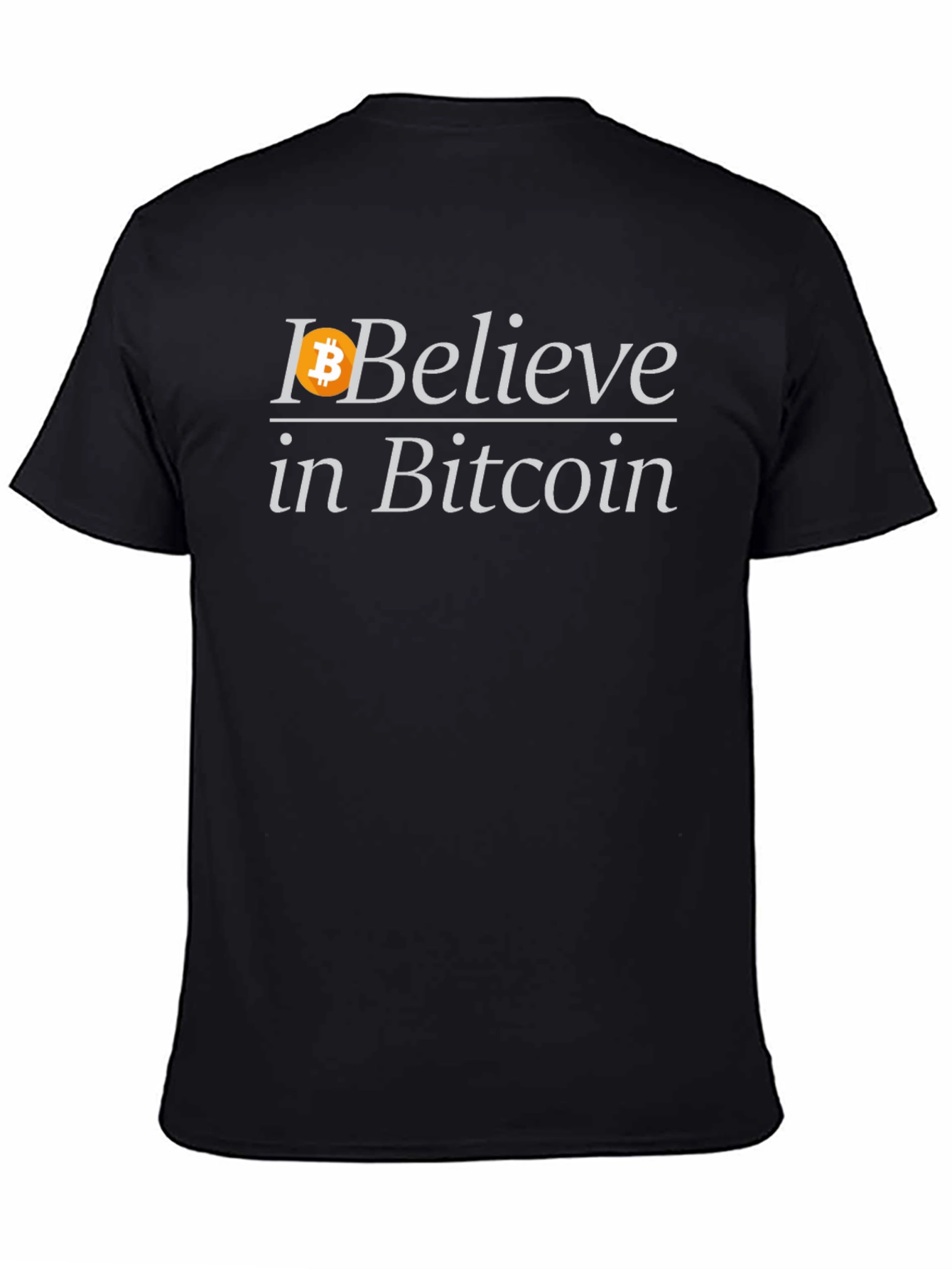 Bitcoin Believer Black T-Shirt - Crypto Enthusiast Fashion