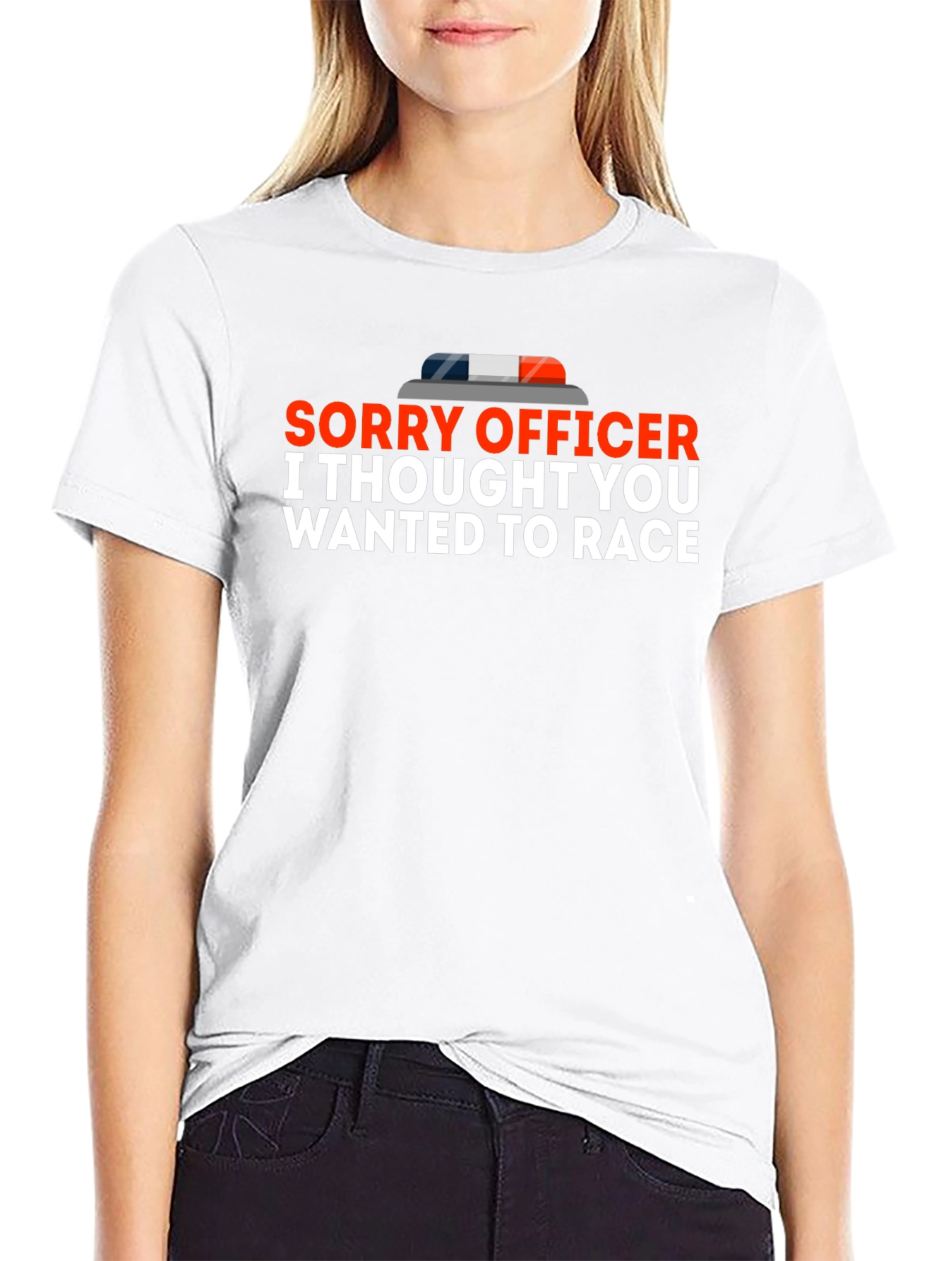 Sorry Officer T-Shirt Funny Racing Tee