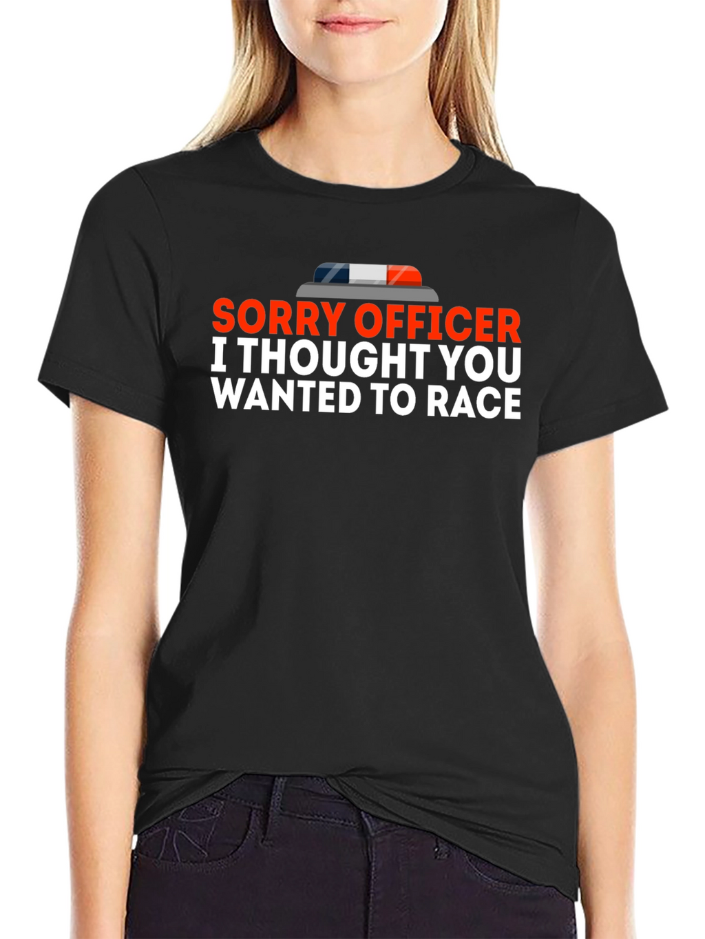 Sorry Officer T-Shirt Funny Racing Tee