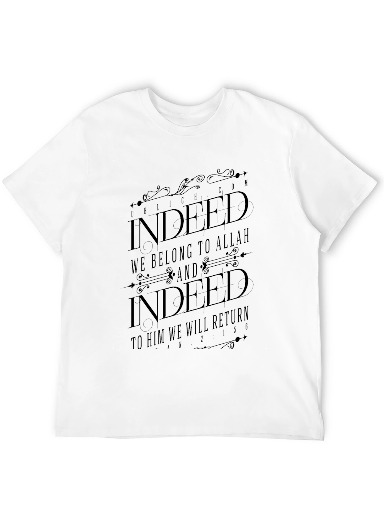 Indeed We Belong To Allah Black T-Shirt