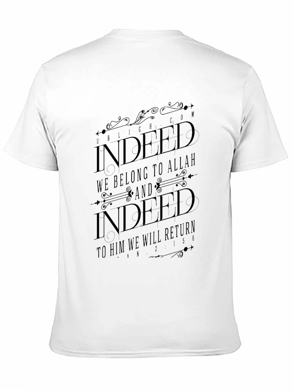 Indeed We Belong To Allah Black T-Shirt