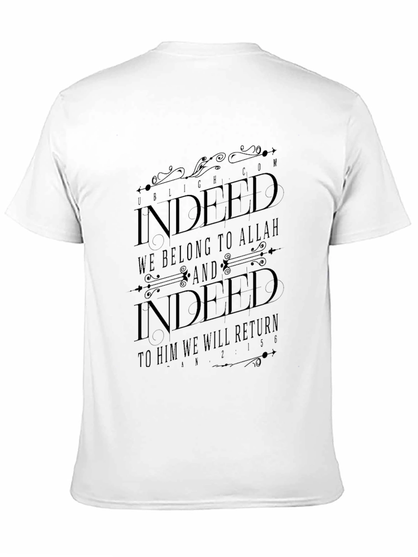 Indeed We Belong To Allah Black T-Shirt