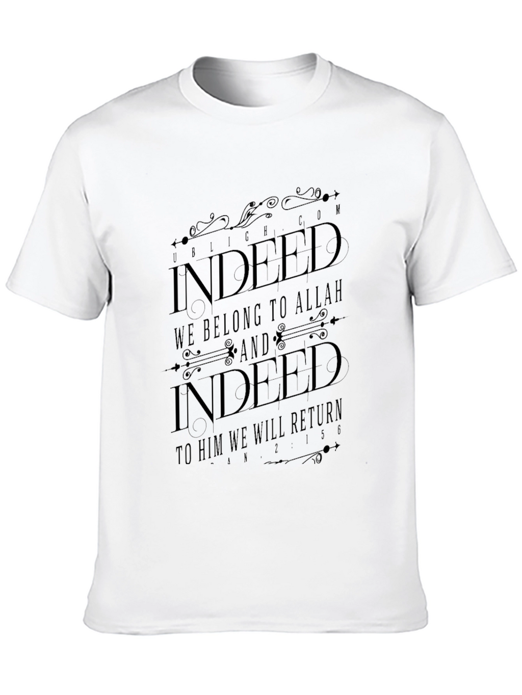 Indeed We Belong To Allah Black T-Shirt